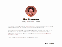 Tablet Screenshot of bbirnbaum.com